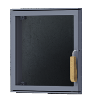 Дверца для пара GFS 650 Гефест 25/30/40 ЗК/Гром30/50/80 (стекло) 