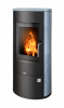 Печь-камин Aspen 7 черная сталь, тальк с верхней плитой