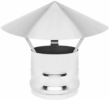 Оголовок с зонтиком д.150 AISI 430, 0,5 мм