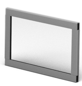 Стекло с лентой в окно-эркер Статика