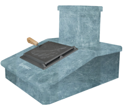 Облицовка на трубу (под шибер) Талькохлорит GFS, ЗК 18 высота 290 мм - купить в Краснодаре с доставкой по Краснодарскому краю!