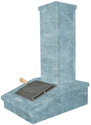 Облицовка на трубу (под шибер) Талькохлорит Классика AVANGARD 25 М/П2 35 П2 высота 790 мм - купить в Краснодаре с доставкой по Краснодарскому краю!