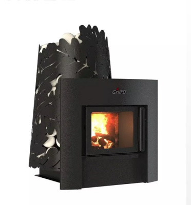 Дровяная банная печь Dubravo 180 Window (дверца со стеклом)