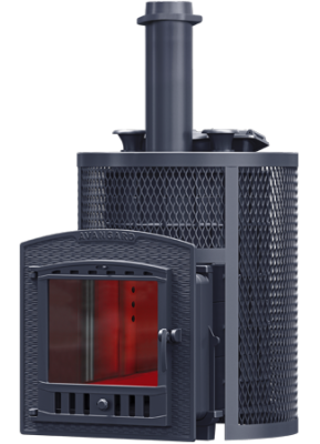 Печь Гефест AVANGARD ЗК 25 (П2) Ураган в круглой сетке