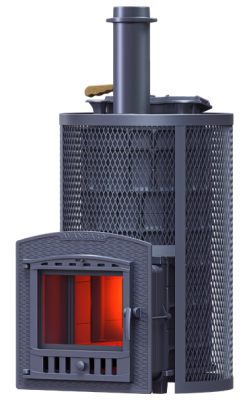 Печь Гефест AVANGARD ЗК 40 (П2) Ураган в круглой сетке - купить в Краснодаре с доставкой по Краснодарскому краю!