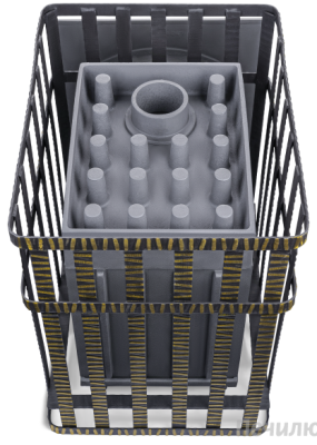 Печь Гефест GFS ЗК 25 в сетке - купить в Краснодаре с доставкой по Краснодарскому краю!
