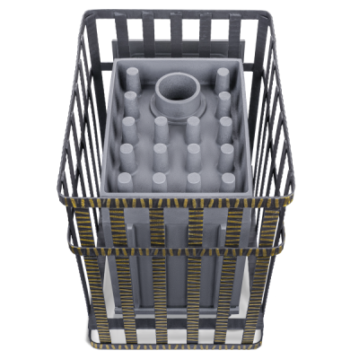 Печь  Гроза 18 (П2) в сетке - купить в Краснодаре с доставкой по Краснодарскому краю!