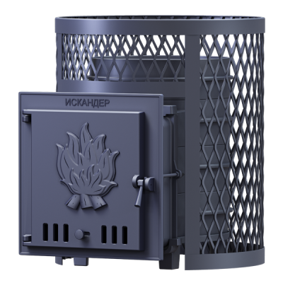 Печь Гефест Искандер 18 в сетке - купить в Краснодаре с доставкой по Краснодарскому краю!