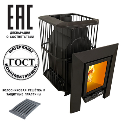 Печь для бани ПЕГАС 26 эконом стекло сетка