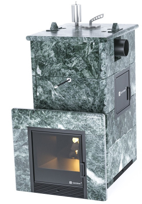 Печь "Анапа" в полноценном кожухе с боковым подключением (Змеевик) - купить в Краснодаре с доставкой по Краснодарскому краю!