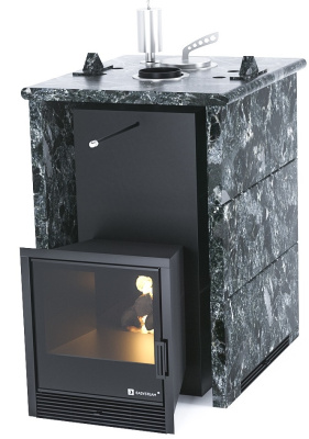 Печь "Анапа" в трехстороннем кожухе (Пироксенит) - купить в Краснодаре с доставкой по Краснодарскому краю!