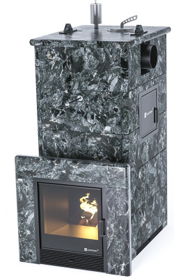 Печь "Геленджик" М2 в полноценном кожухе с боковым подключением (Пироксенит) - купить в Краснодаре с доставкой по Краснодарскому краю!