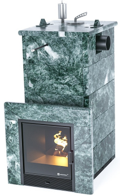 Печь "Сочи" в полноценном кожухе с боковым подключением (Змеевик)