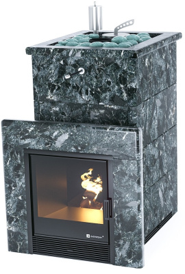 Печь "Сочи" в полноценном кожухе с открытым верхом (Пироксенит) - купить в Краснодаре с доставкой по Краснодарскому краю!