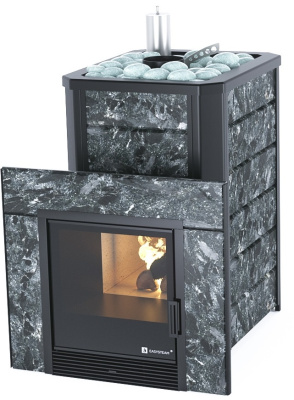 Печь Ялта 15 в камне (Пироксенит) - купить в Краснодаре с доставкой по Краснодарскому краю!