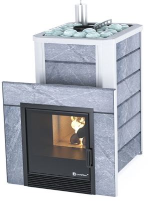 Печь Ялта 15 в камне (Талькохлорит) - купить в Краснодаре с доставкой по Краснодарскому краю!