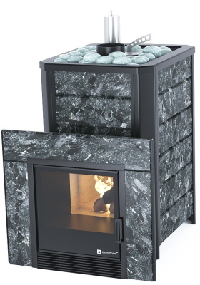 Печь Ялта 25 в камне (Пироксенит) - купить в Краснодаре с доставкой по Краснодарскому краю!