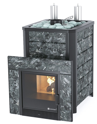 Печь Ялта 25 К в камне (Пироксенит) - купить в Краснодаре с доставкой по Краснодарскому краю!