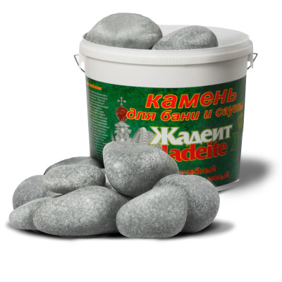 Камень Жадеит шлифованный средний 20кг (ведро) - купить в Краснодаре с доставкой по Краснодарскому краю!