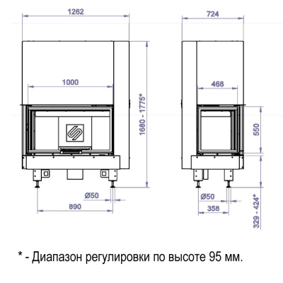 Каминная Топка CFL 1000W (Stav) - купить в Краснодаре с доставкой по Краснодарскому краю!