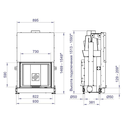 Каминная Топка F 750W (Stav) - купить в Краснодаре с доставкой по Краснодарскому краю!