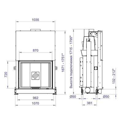Каминная Топка F 900W (Stav) - купить в Краснодаре с доставкой по Краснодарскому краю!
