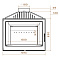Каминная топка LCI 007 GFR, стекло справа - купить в Краснодаре с доставкой по Краснодарскому краю!