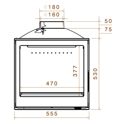 Каминная топка LCI 5 GF - купить в Краснодаре с доставкой по Краснодарскому краю!