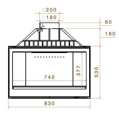 Каминная топка LCI 9 GF - купить в Краснодаре с доставкой по Краснодарскому краю!