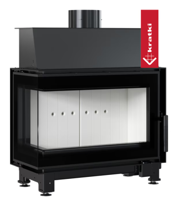 Каминная топка SIMPLE/S/L/BS угловое стекло слева - купить в Краснодаре с доставкой по Краснодарскому краю!