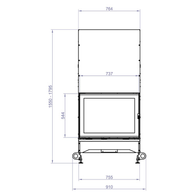 Каминная Топка UNIVERS W (Stav) - купить в Краснодаре с доставкой по Краснодарскому краю!