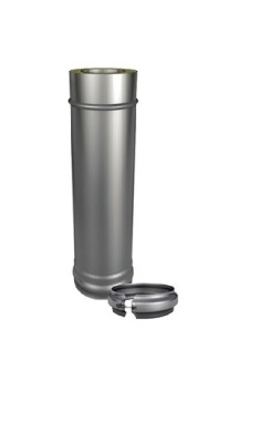 Труба Термо L1000 ТТ-Р 304-0,8/304 D130/230 с хомутом (MC Black (t < 200°С))