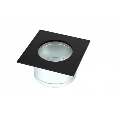 Проход перекрытия универсальный утеплённый ППУ-Р 500*500 D200-210 (У) Полимер MC Black (t < 200°С)